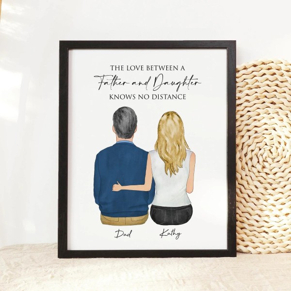 Custom Father and Daughter Print | Father's Day Gift