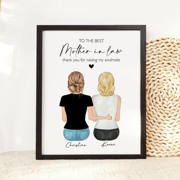 Custom Mother in Law and Daughter in Law Portrait