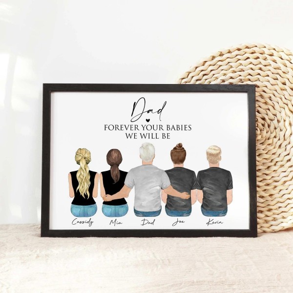 Our Dad Forever Wall Art | Father's Day Gift